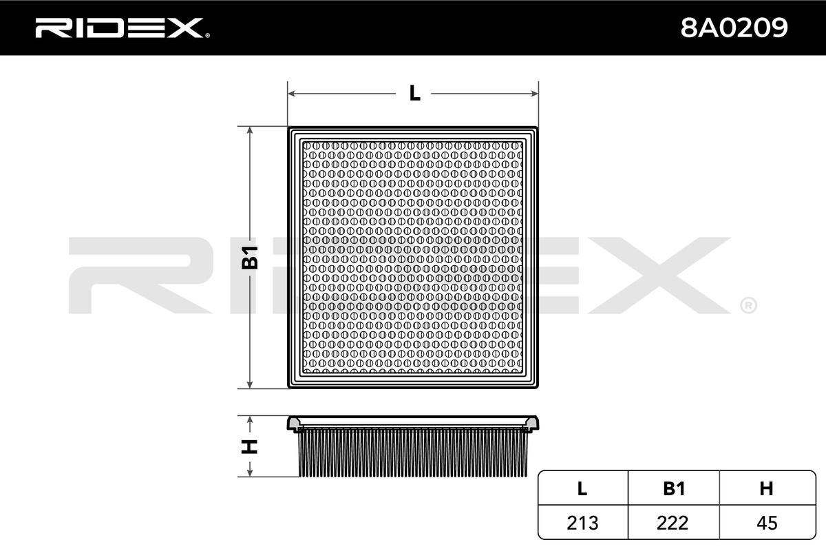 Vzduchový filter RIDEX