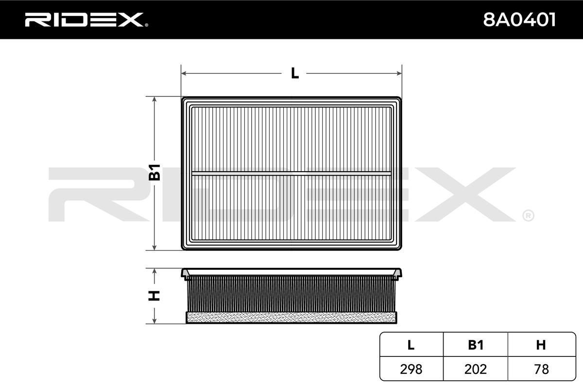 Vzduchový filter RIDEX