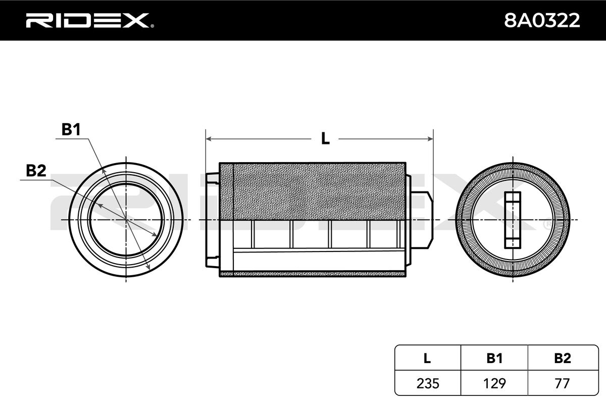 Vzduchový filter RIDEX