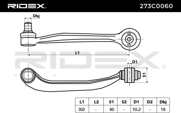 Rameno zavesenia kolies RIDEX