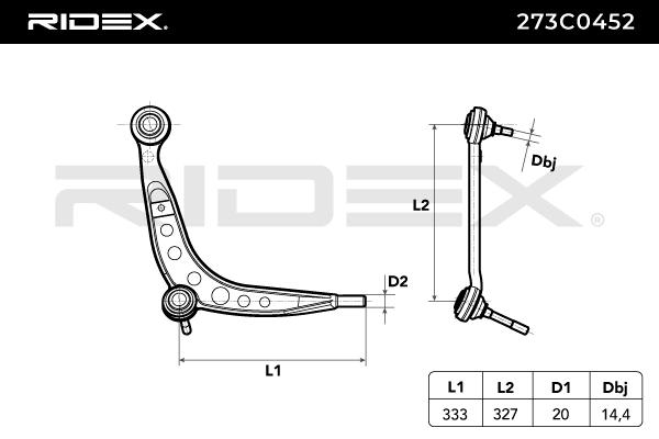 Rameno zavesenia kolies RIDEX