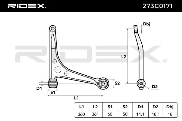 Rameno zavesenia kolies RIDEX