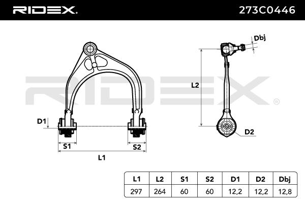 Rameno zavesenia kolies RIDEX
