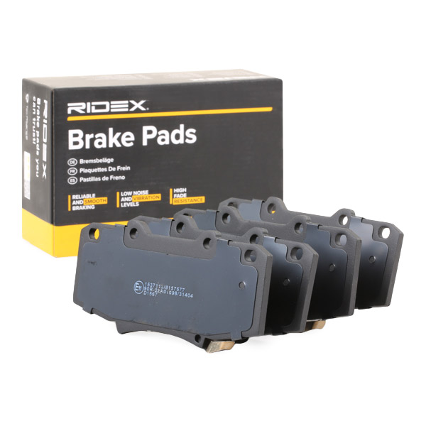 Sada brzdových platničiek kotúčovej brzdy RIDEX