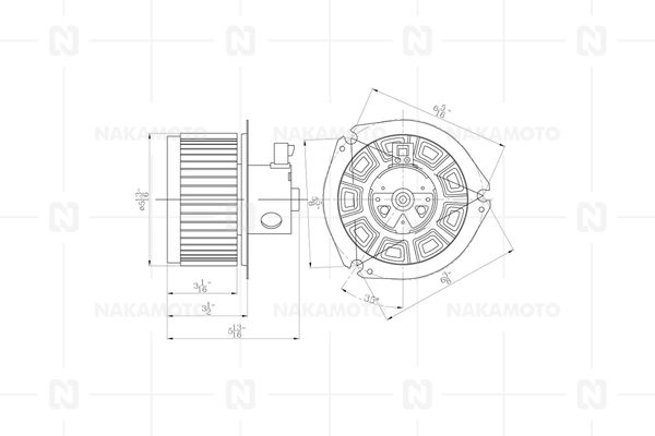 Vnútorný ventilátor Nakamoto Industrial Co.