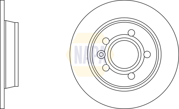 Brzdový kotúč NAPA UK