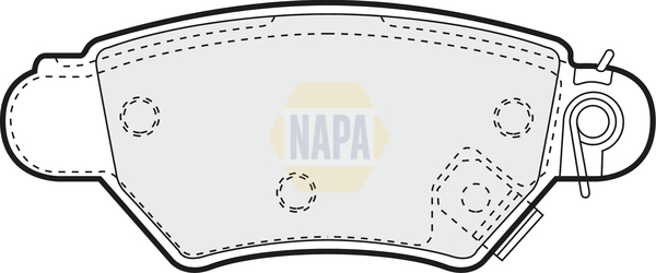 Sada brzdových platničiek kotúčovej brzdy NAPA UK