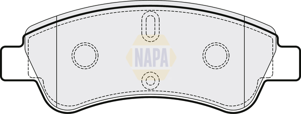 Sada brzdových platničiek kotúčovej brzdy NAPA UK