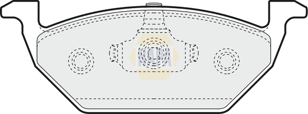 Sada brzdových platničiek kotúčovej brzdy NAPA UK