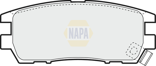 Sada brzdových platničiek kotúčovej brzdy NAPA UK