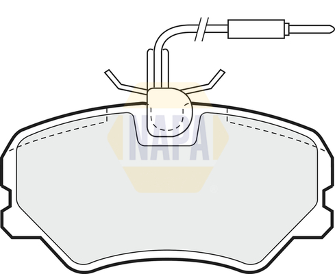 Sada brzdových platničiek kotúčovej brzdy NAPA UK
