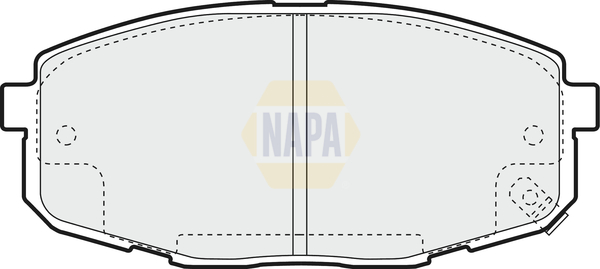 Sada brzdových platničiek kotúčovej brzdy NAPA UK