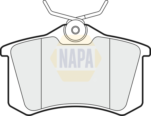Sada brzdových platničiek kotúčovej brzdy NAPA UK
