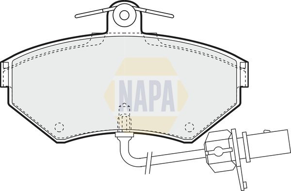 Sada brzdových platničiek kotúčovej brzdy NAPA UK