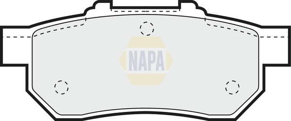 Sada brzdových platničiek kotúčovej brzdy NAPA UK
