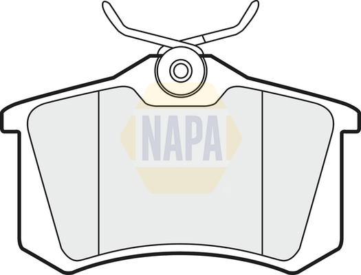Sada brzdových platničiek kotúčovej brzdy NAPA UK