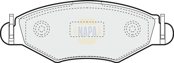 Sada brzdových platničiek kotúčovej brzdy NAPA UK
