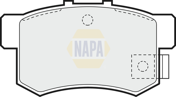 Sada brzdových platničiek kotúčovej brzdy NAPA UK