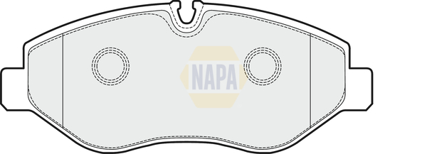Sada brzdových platničiek kotúčovej brzdy NAPA UK
