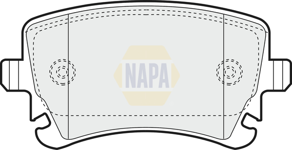 Sada brzdových platničiek kotúčovej brzdy NAPA UK