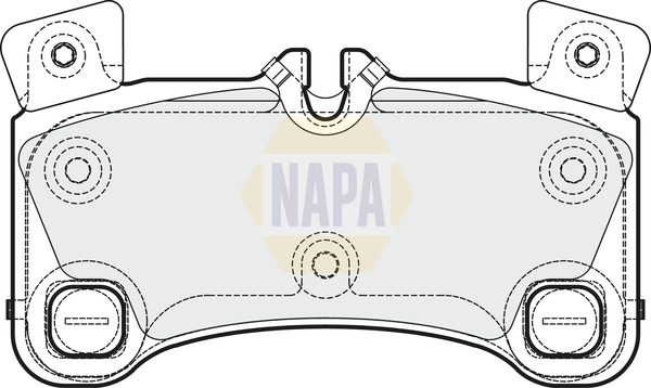 Sada brzdových platničiek kotúčovej brzdy NAPA UK