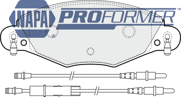 Sada brzdových platničiek kotúčovej brzdy NAPA UK