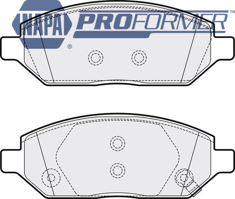 Sada brzdových platničiek kotúčovej brzdy NAPA UK