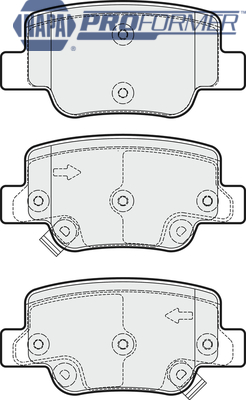 Sada brzdových platničiek kotúčovej brzdy NAPA UK