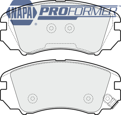 Sada brzdových platničiek kotúčovej brzdy NAPA UK