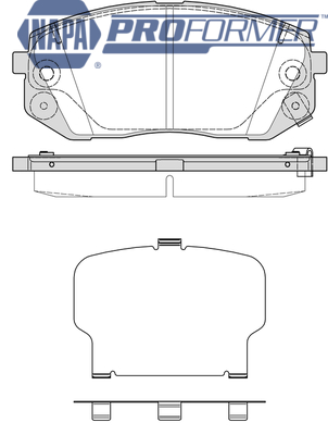 Sada brzdových platničiek kotúčovej brzdy NAPA UK