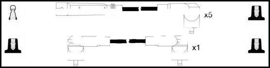 Sada zapaľovacích káblov Lemark