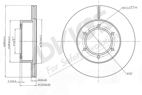 Brzdový kotúč ADVICS ASIA PACIFIC CO.,LTD.