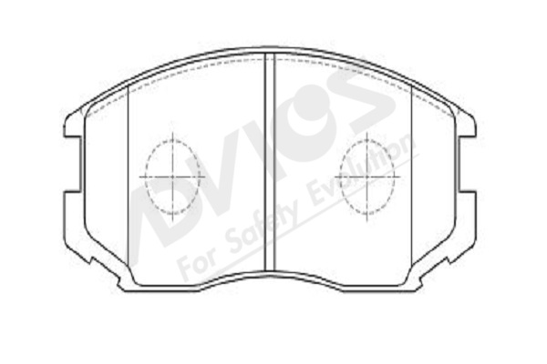 Sada brzdových platničiek kotúčovej brzdy ADVICS ASIA PACIFIC CO.,LTD.
