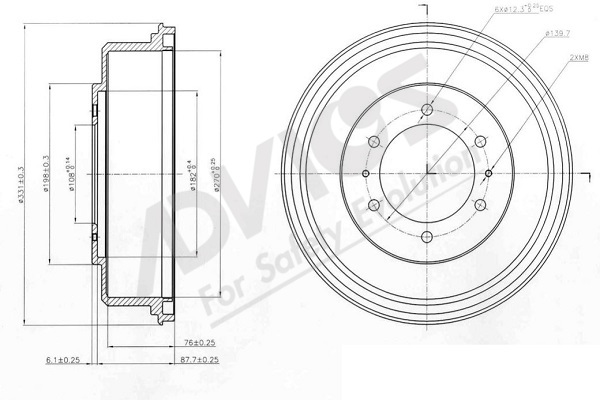 Brzdový bubon ADVICS ASIA PACIFIC CO.,LTD.