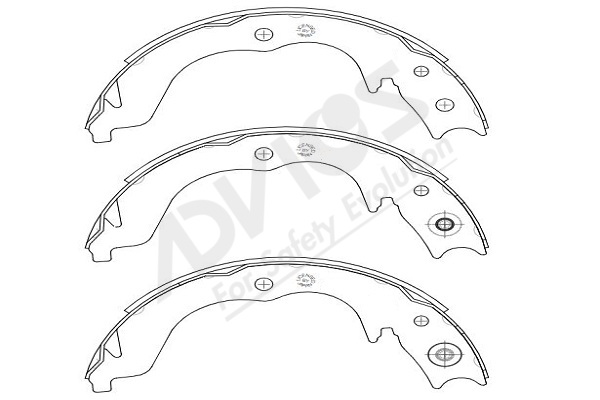 Sada brzd. čeľustí parkov. brzdy ADVICS ASIA PACIFIC CO.,LTD.