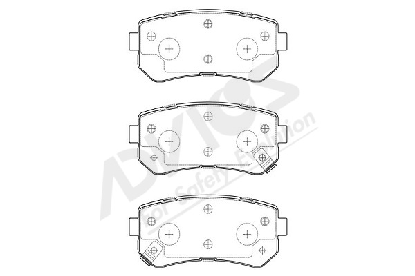 Sada brzdových platničiek kotúčovej brzdy ADVICS ASIA PACIFIC CO.,LTD.