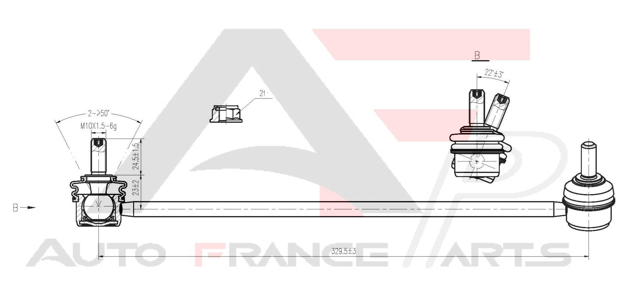 Tyč/Vzpera stabilizátora Auto France Parts