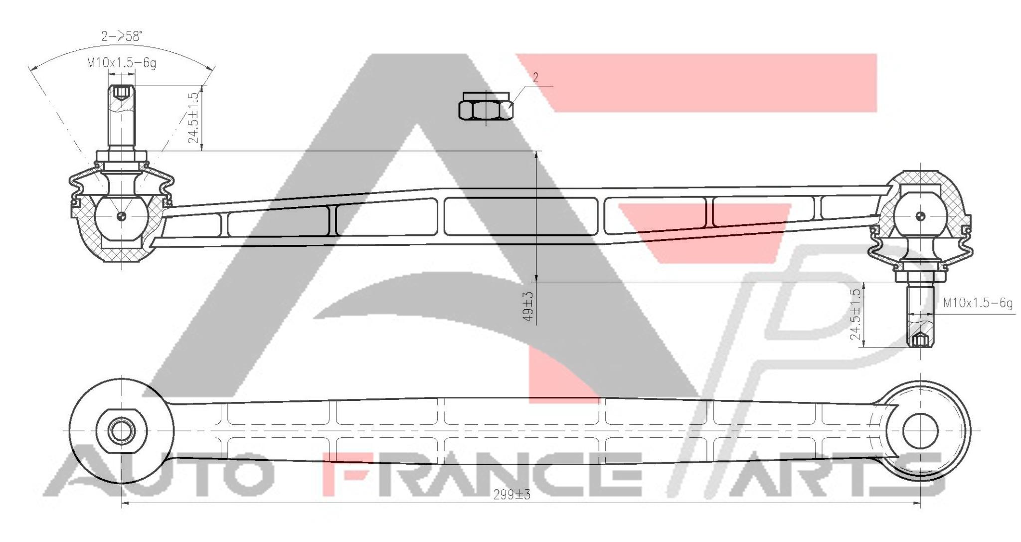 Tyč/Vzpera stabilizátora Auto France Parts