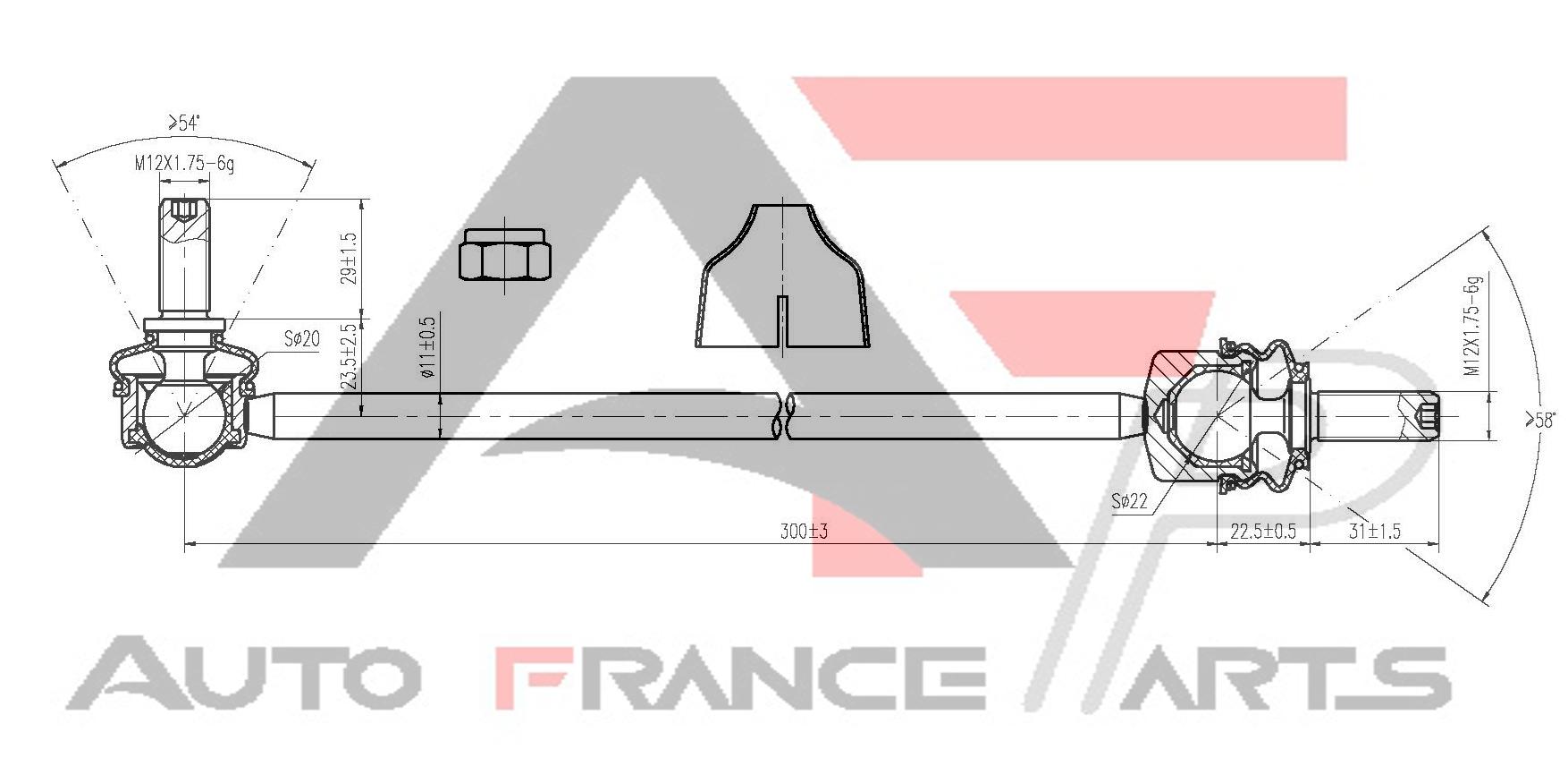 Tyč/Vzpera stabilizátora Auto France Parts