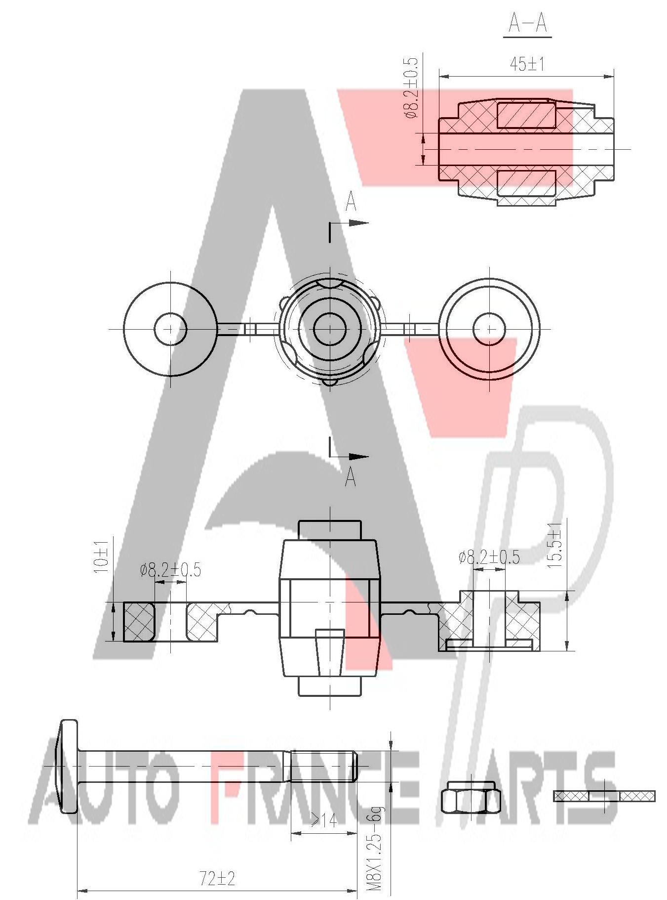 Tyč/Vzpera stabilizátora Auto France Parts