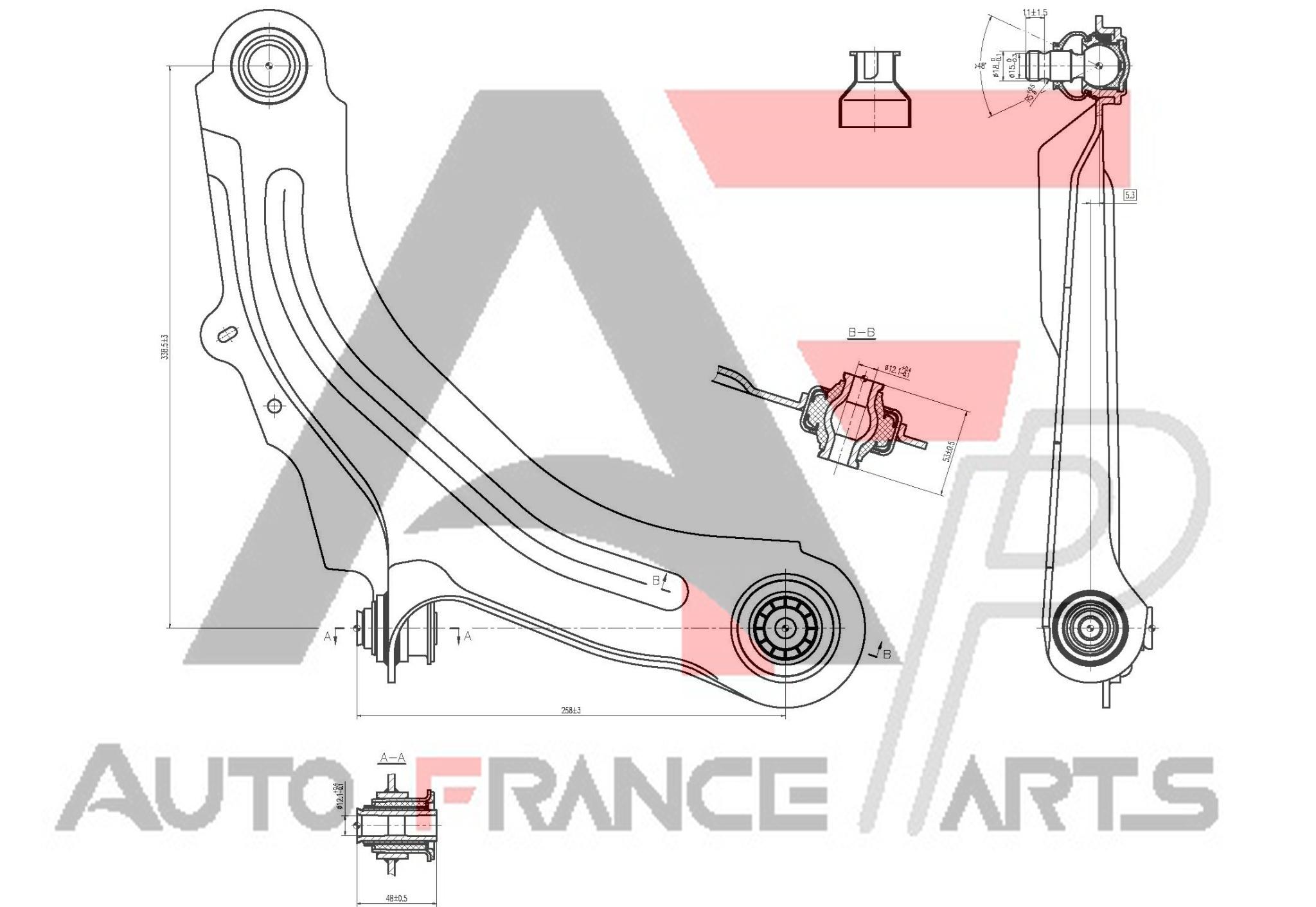 Rameno zavesenia kolies Auto France Parts