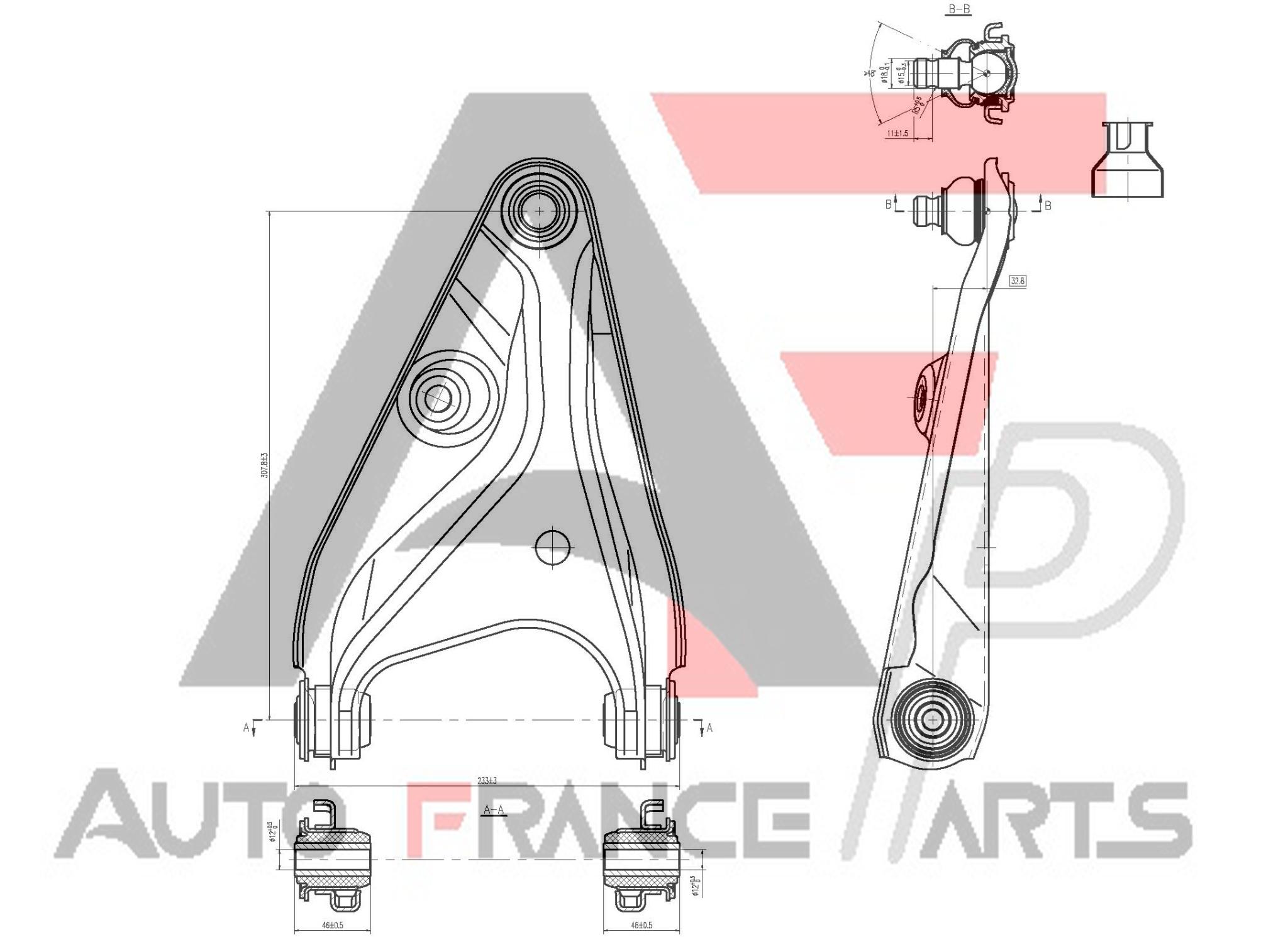 Rameno zavesenia kolies Auto France Parts