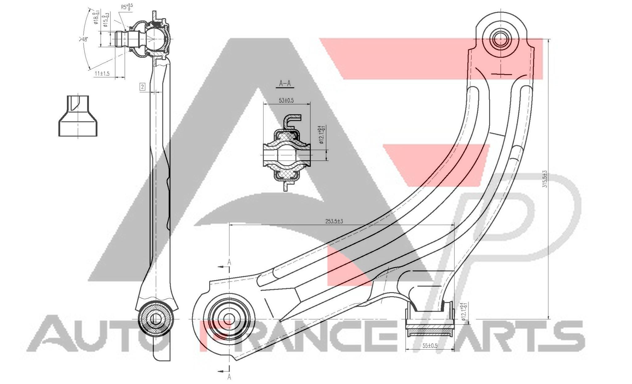 Rameno zavesenia kolies Auto France Parts