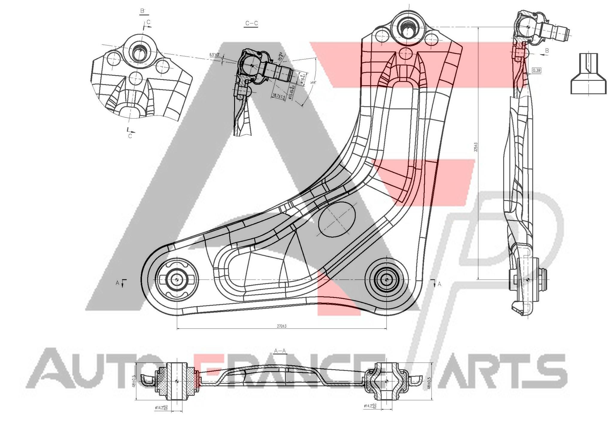 Rameno zavesenia kolies Auto France Parts