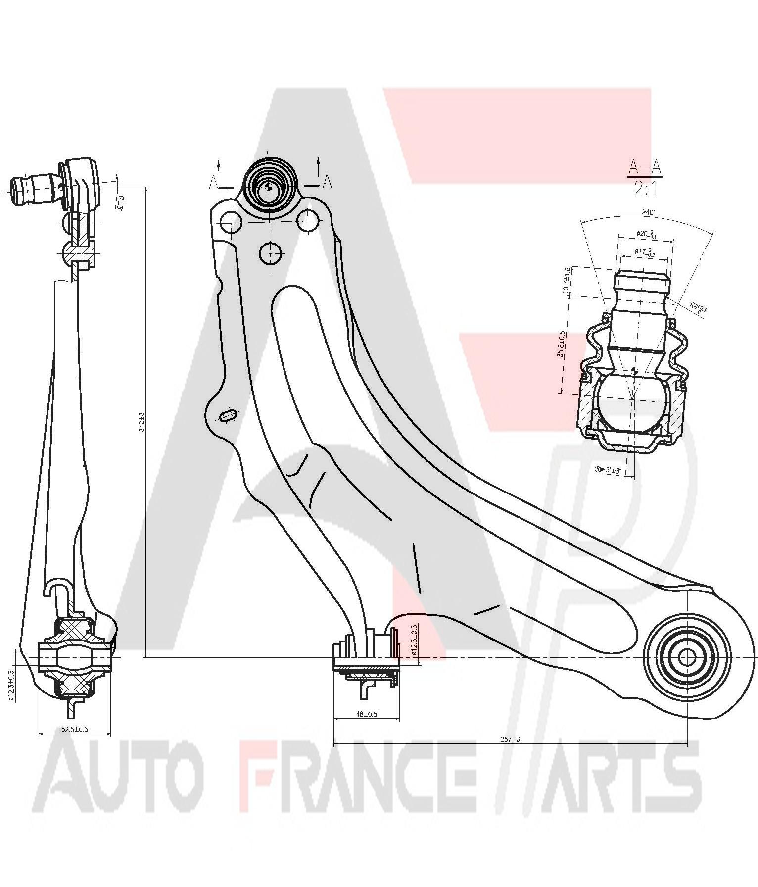 Rameno zavesenia kolies Auto France Parts