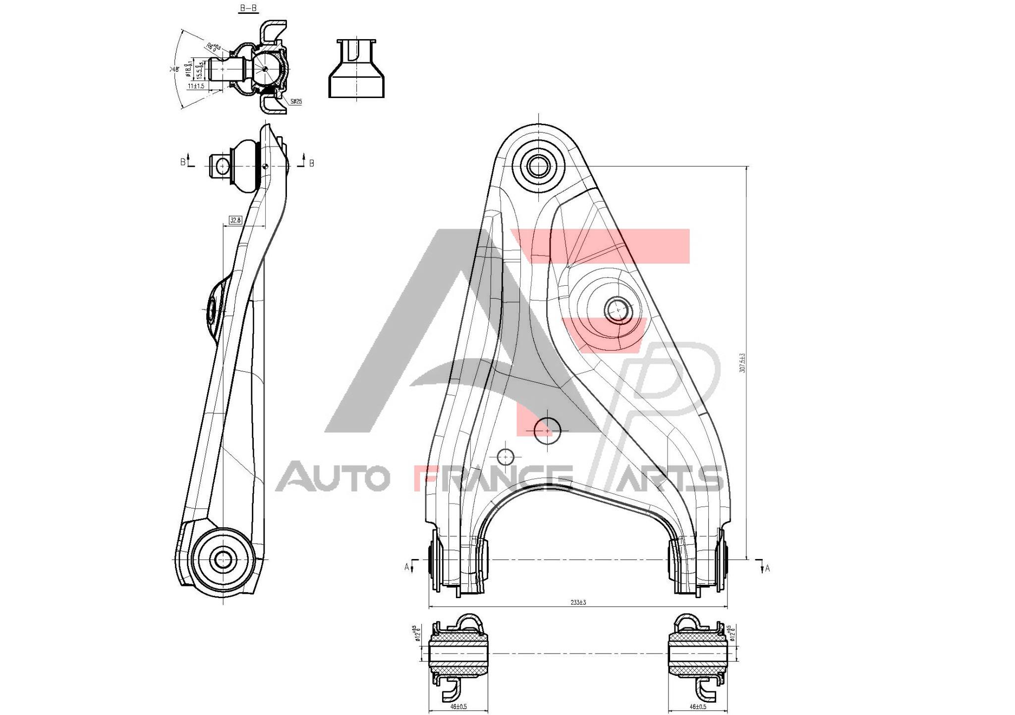 Rameno zavesenia kolies Auto France Parts