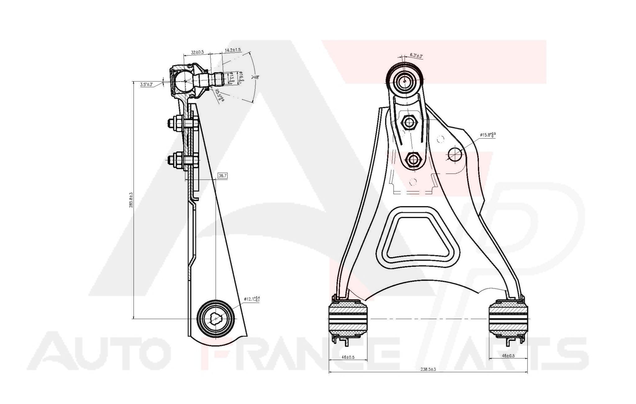 Rameno zavesenia kolies Auto France Parts
