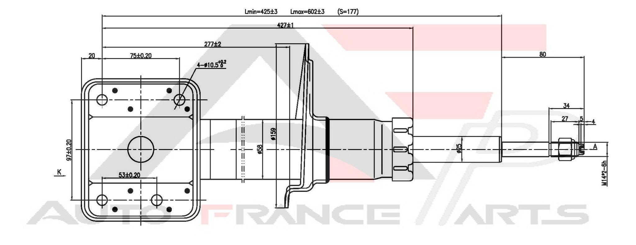 Tlmič pérovania Auto France Parts