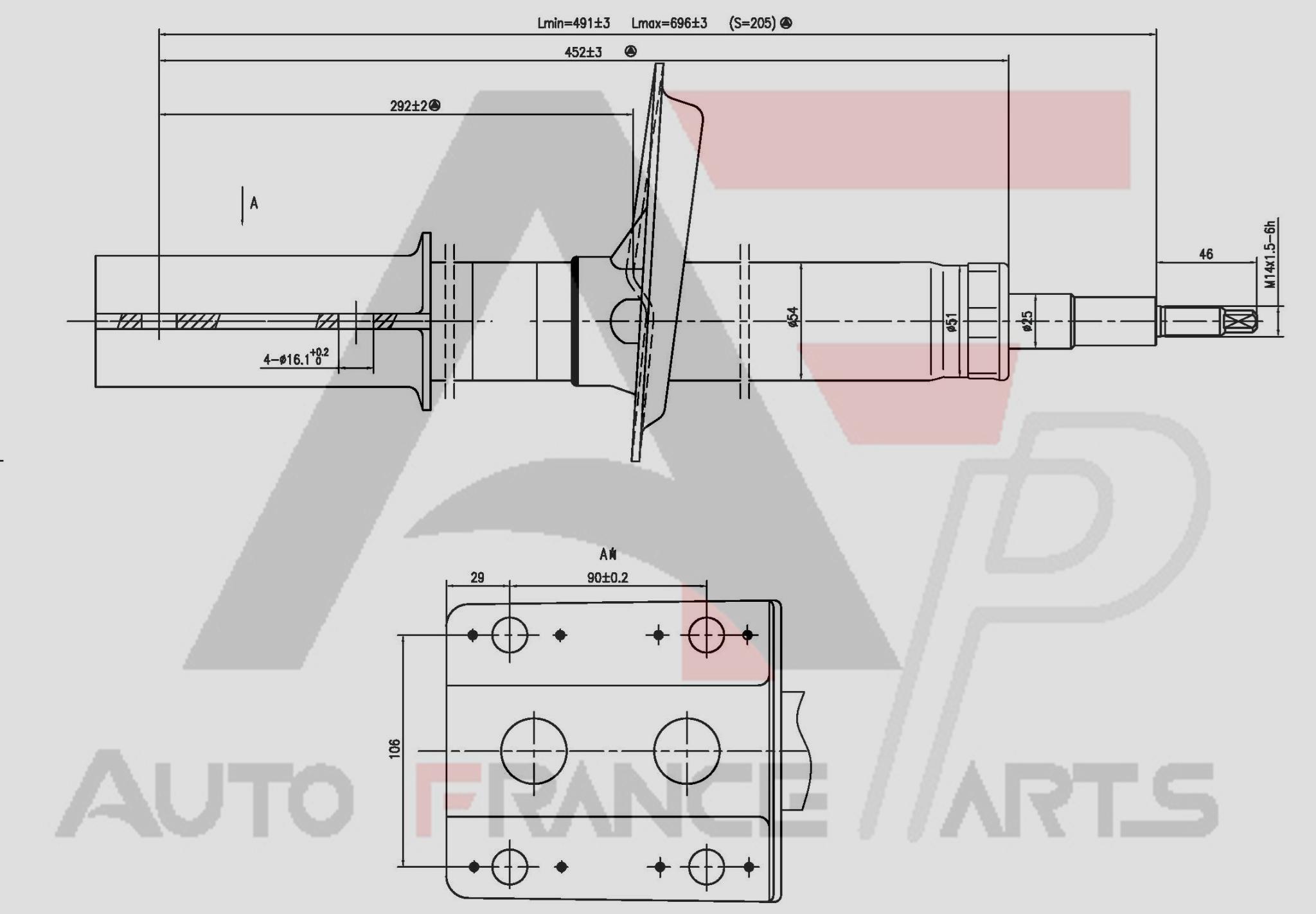 Tlmič pérovania Auto France Parts