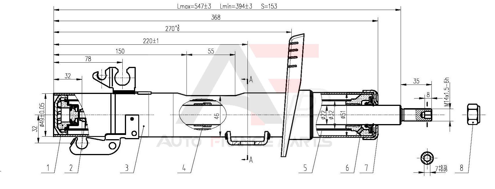 Tlmič pérovania Auto France Parts